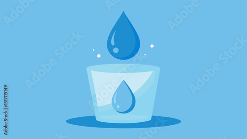 Hydration A closeup of a water droplet splashing into a clear glass symbolizing the importance of hydration in preserving skin elasticity and youthfulness.