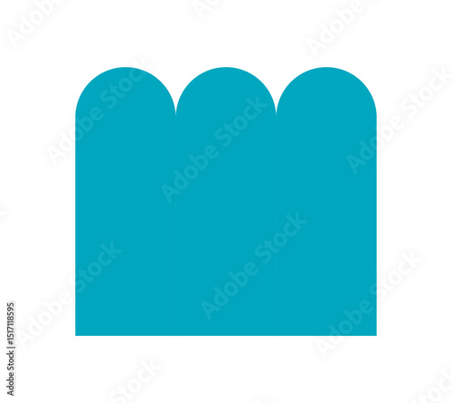 Brutalist abstract shape icon. Modern minimal figure element. Bold design, flat style, y2k aesthetic, perfect for contemporary art and graphic projects.