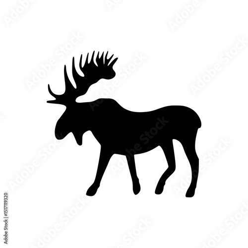 silhouette deer moses