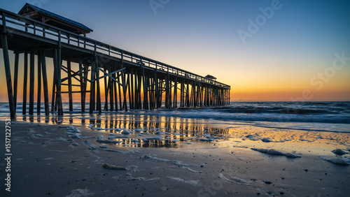 pier at sunset