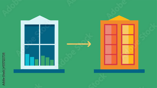 Comparison Infographic A sidebyside visual comparing a traditional building window with smart glass featuring statistics on energy consumption glare reduction and thermal