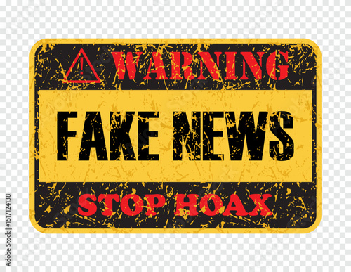 Hand drawn of  fake news illustration concept, vector illustration 