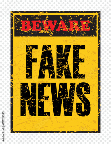 Hand drawn of  fake news illustration concept, vector illustration 
