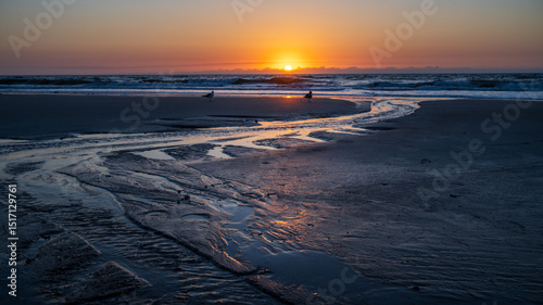 sunset at the beach