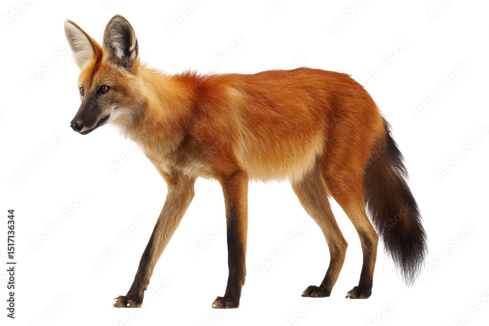Obraz premium Majestic Maned Wolf A Stunning Portrait of this Unique South American Canine