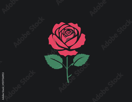 Vintage illustration of rose flower with pixel style t shirt design, vector graphic, typographic poster or tshirts street wear and Urban style