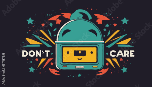 Dont care t shirt design, vector graphic, typographic poster or tshirts