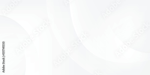 abstract white gradient color background with curve and swirl lines decoration