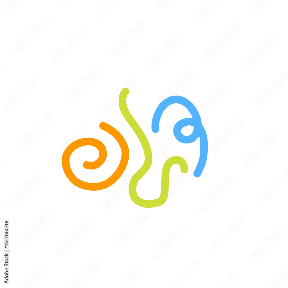 Fototapeta premium fun colorful doodle
