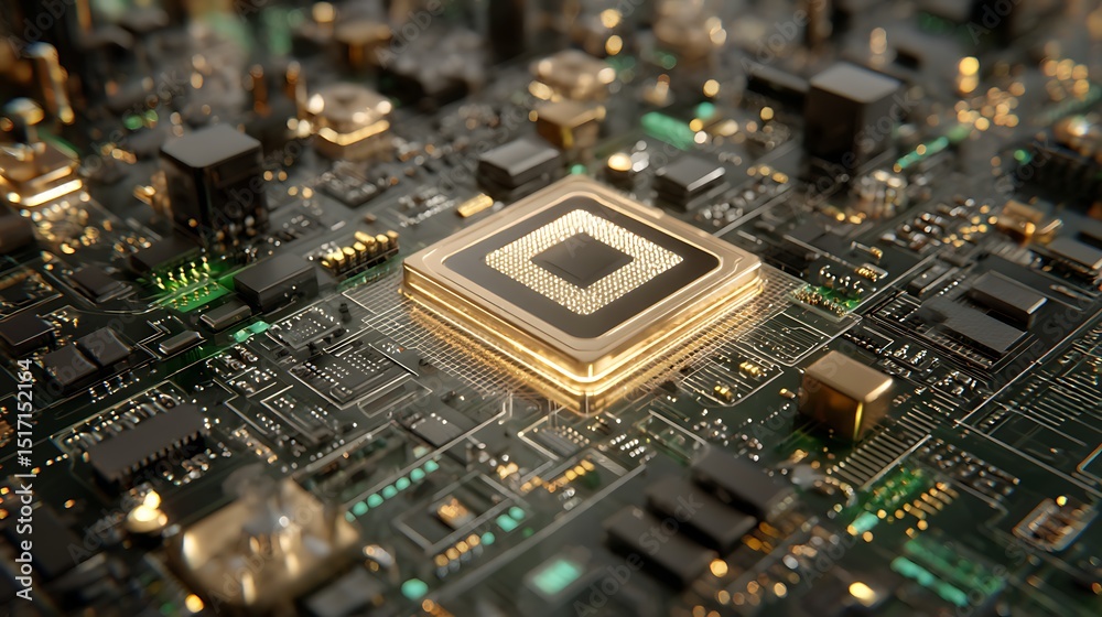 Fototapeta premium Central computer processors cpu concept