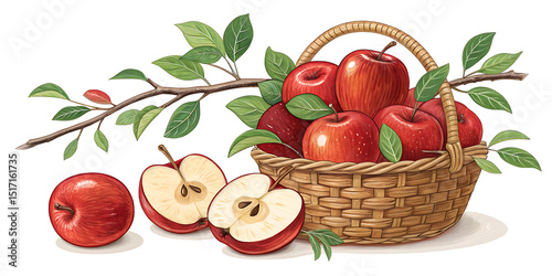 apples in basket
