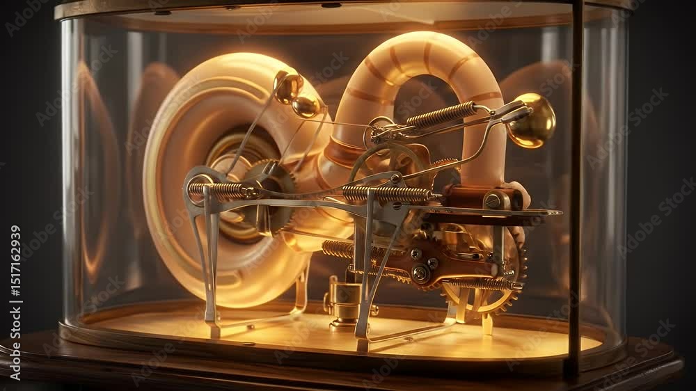 Illuminated Steampunk Motorcycle Sculpture