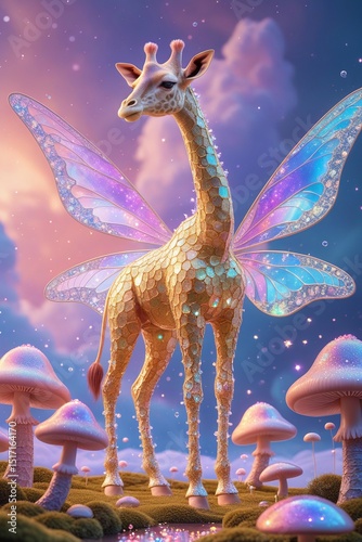 fantasy landscape with dragon