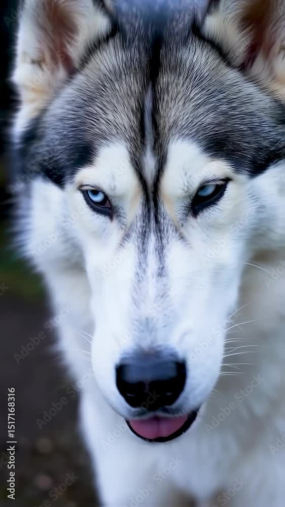 Vertical video husky dog Vertical video husky dog