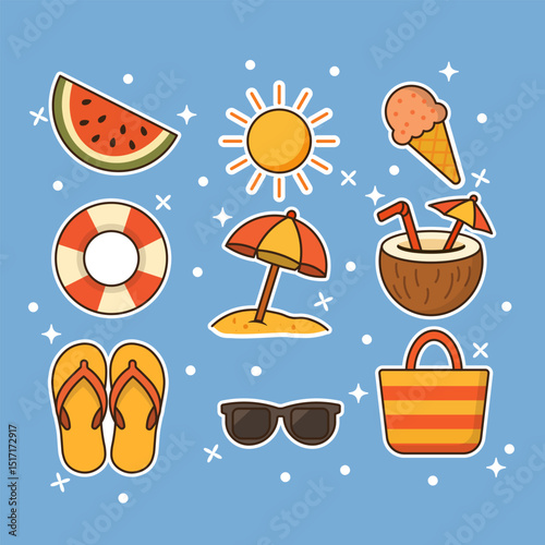 Summer Sticker Set