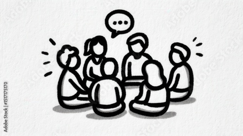 Group of diverse individuals engaged in vibrant conversation sharing ideas and perspectives illustrating connection dialogue and collaboration in an inviting atmosphere