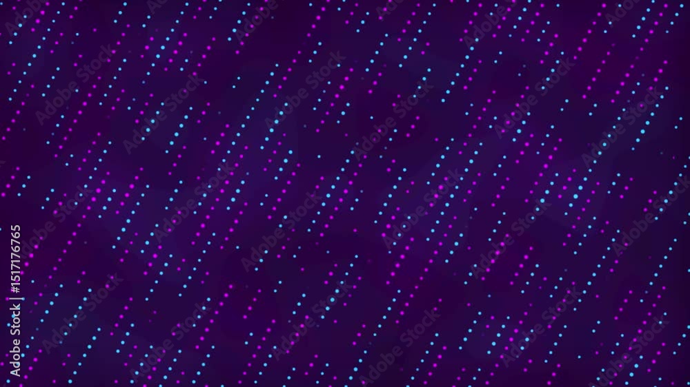 abstract neon random dots flickering background animation