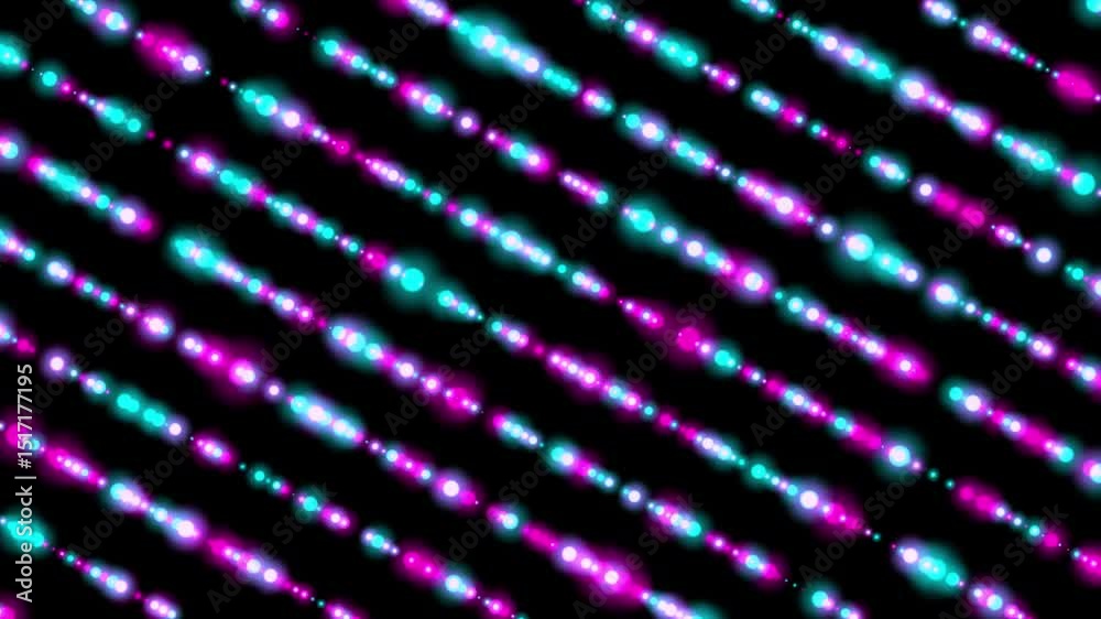 abstract neon random dots flickering background animation