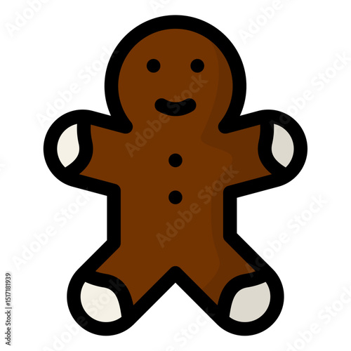 gingerbread man icon