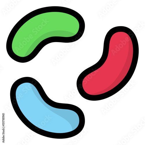 jelly bean candy icon