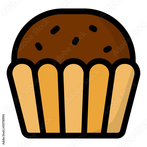 chocolate cupcake icon