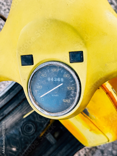 Vintage Scooter Speedometer photo