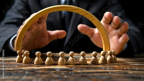 Teamwork, Protection, and Leadership: A Symbolic Image