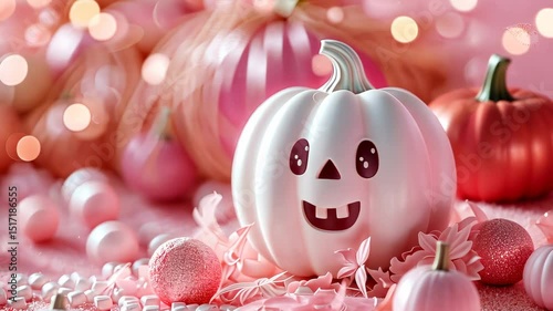 Pink Halloween Pumpkin Delight