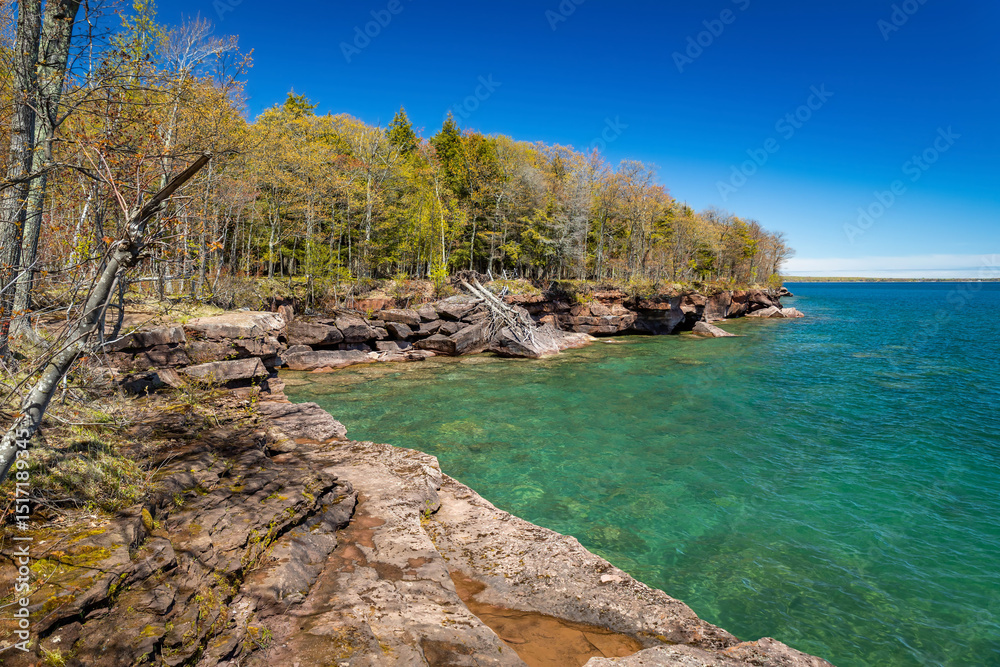 Fototapeta premium Madeline Island Lake Superior Scenic Shoreline