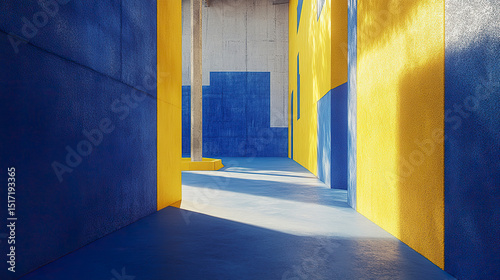 Arena blue yellow