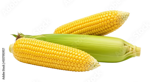 Fresh yellow corn cocks