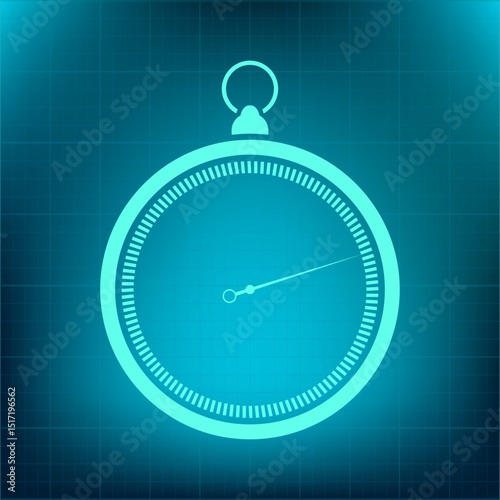 Vector icon on a blue background with a gradient