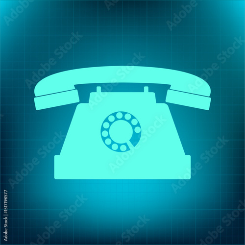 Vector icon on a blue background with a gradient
