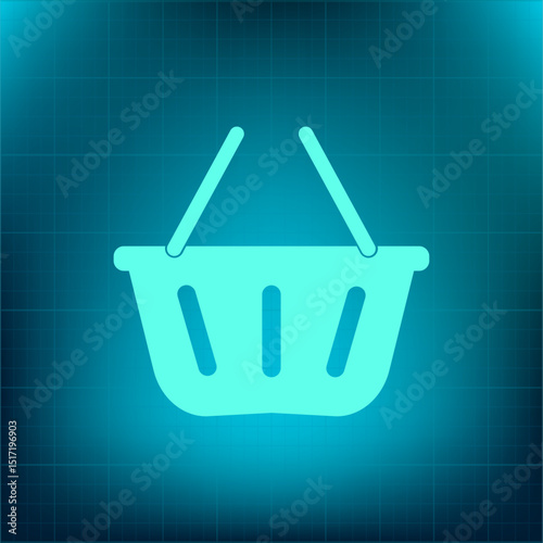 Vector icon on a blue background with a gradient