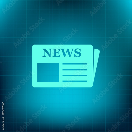Vector icon on a blue background with a gradient