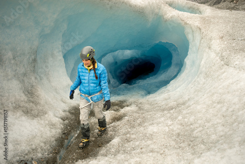 Thrilling glacier Expedition Exploring Majestic ice Caverns