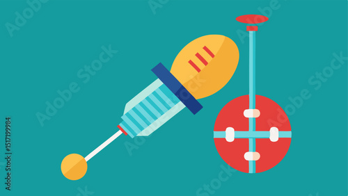 Gene Therapy Injection A syringe delivering a gene therapy injection to a cell highlighting advancements in treatment options.