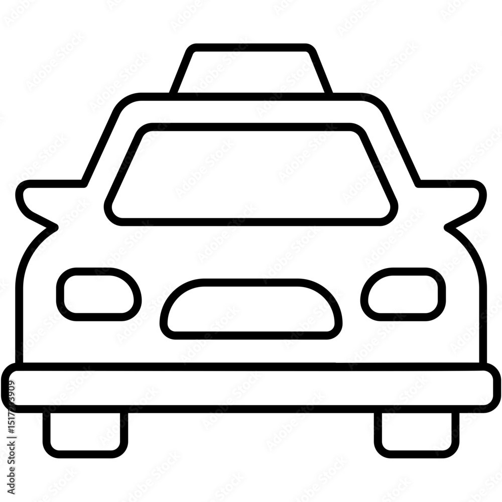Obraz premium Taxi Cab Icon