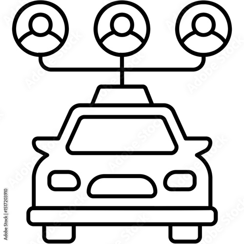 Taxi Passenger Icon