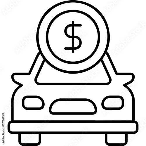 Taxi Fare Icon