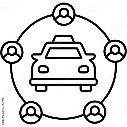 Carsharing Icon
