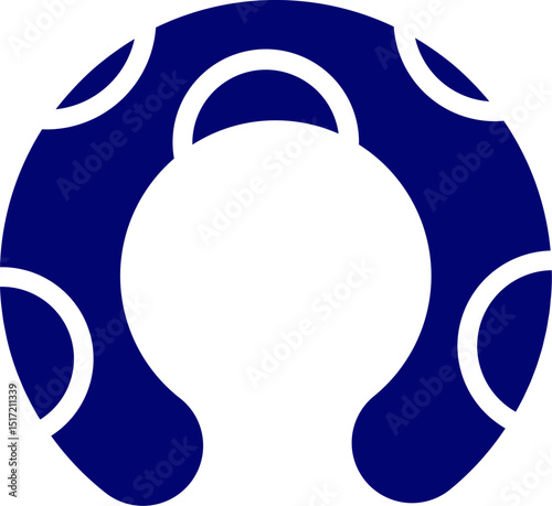 Neck pillow silhouette. Neck Pillow Silhouette Icon. Travel Cushion for Comfort and Support Glyph Symbol. Comfortable Cushion for Trip. Portable Icon. Isolated Vector Illustration.