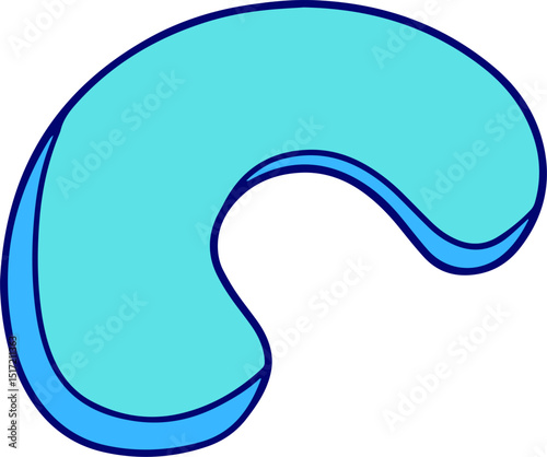 Travel Neck Pillow Vector Icon Design Illustration
