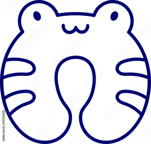 Travel Cushion. Portable Comfortable Cushion for Trip. Accessory for transport, long journey and trip. Pillow U-shaped. Travel neck pillows with adorable animal faces, perfect for comfortable journeys