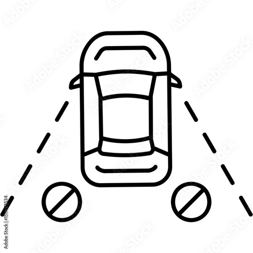 Blind Spot Monitor Icon