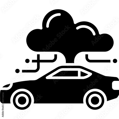 Car Cloud Computing  Icon