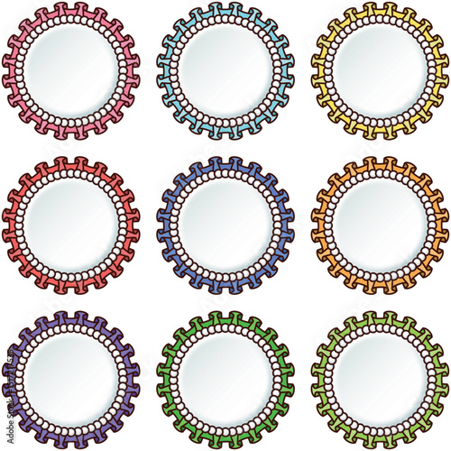Support Items Fan Goods Medal Can Badge Rosetta Material Frame Colorful / 推し活 メダル 缶バッジ ロゼッタ ロゼット 素材 フレーム カラフル