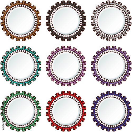 Support Items Fan Goods Medal Can Badge Rosetta Material Frame Color variation / 推し活 メダル 缶バッジ ロゼッタ ロゼット 素材 フレーム カラーバリエーション