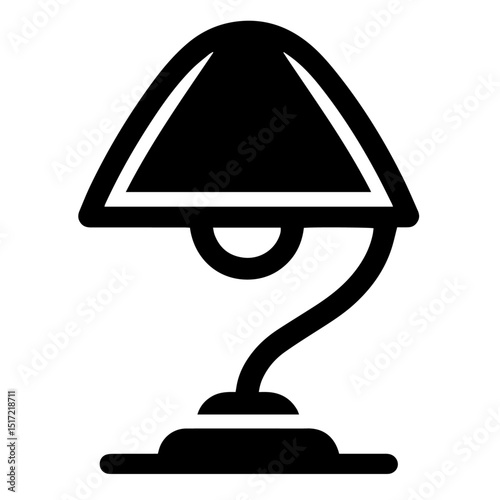Clean black and white vector silhouette