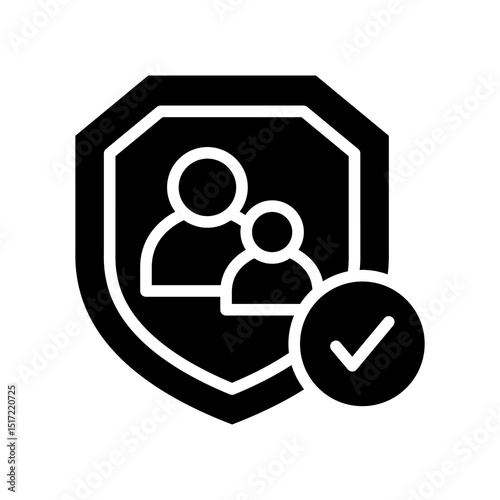 Parental Control glyph icon